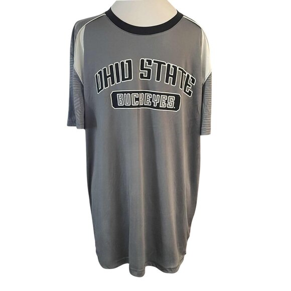 OHIO STATE BUCKEYES Varsity T-Shirt Men’s L Gray Graphic Tee NCAA Fan Apparel - Picture 2 of 9